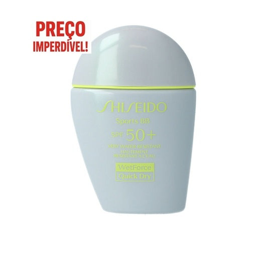 *SHISEIDO Protetor solar com cor SPF 50+ Sports BB Quick Dry 30 ml